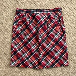 NWOT Vineyard Vines Madras Plaid 100% Cotton Skirt